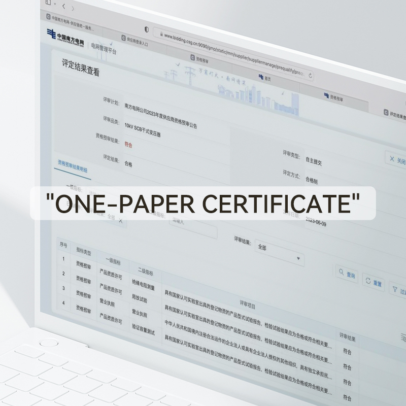 CEEG ganó el "certificado de un solo papel" de State Grid